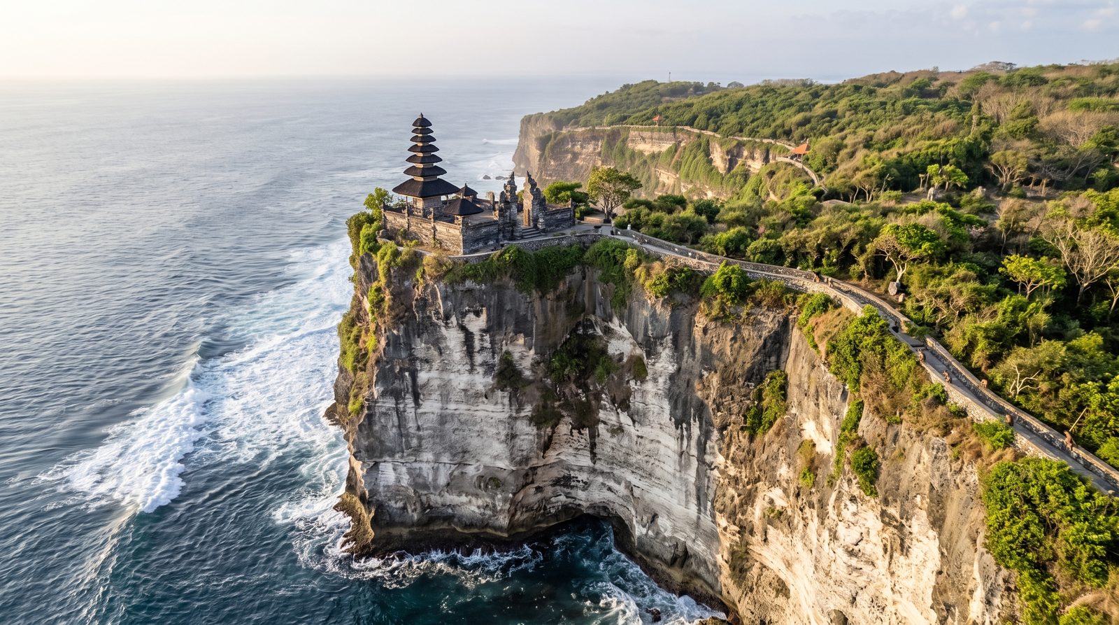 Uluwatu temple on the cliff of the Bukit peninsula, Bali